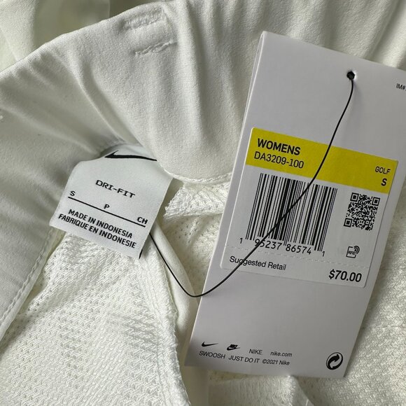 Nike Women's Dri-Fit Victory 5"‎ Standard Fit Stretch Golf Short, White - Picture 9 of 12